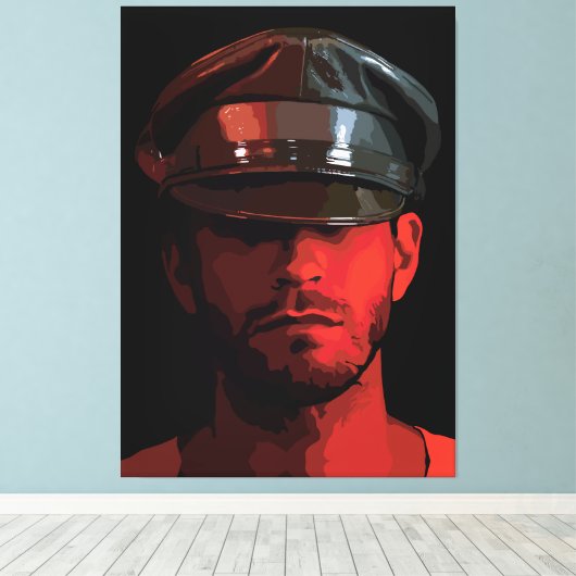  werker: ridderlijkheid en elegantie canvas afdruk (Insitu (Houten vloer))