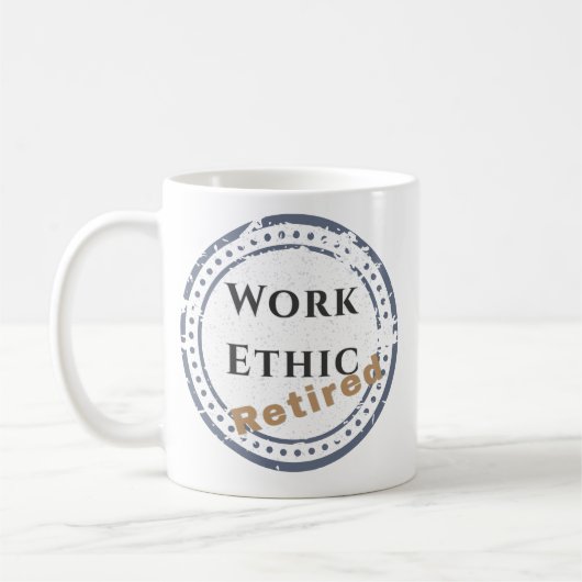 Werkethos: Gepensioneerd Koffiemok (Links)