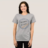 Werkethos: Gepensioneerd Tri-Blend Shirt (Voorkant volledig)