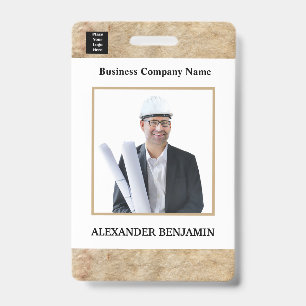 Werkfoto ID-kaart Logo Barcoderegel Custom Badge