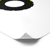 Werkgebied voor waarschuwings- en constructiewerkz poster (Hoek)