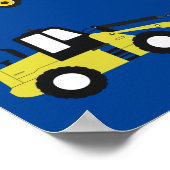 Werkgebied voor waarschuwings- en constructiewerkz poster (Hoek)