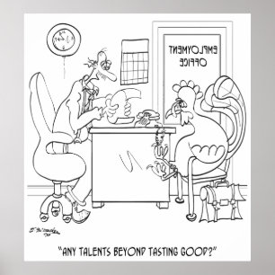 Werkgelegenheid Cartoon 9469 Poster