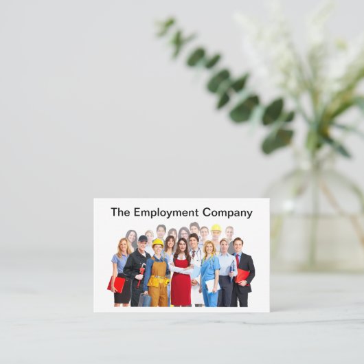 Werkgelegenheid Tijdelijk Agentschap Visitekaartje (Staand voorkant)