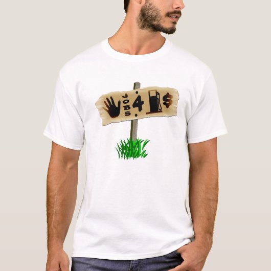 Werkgelegenheid voor gas t-shirt (Voorkant)