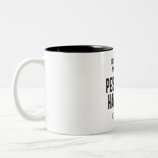 Werkgelegenheid voor pesticidenverwerkers tweekleurige koffiemok (Links)