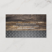 Werkgereedschap | Houten Visitekaartje (Achterkant)