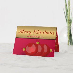 Werkgever, projectmanager, teamleider Kerstmis Feestdagen Kaart