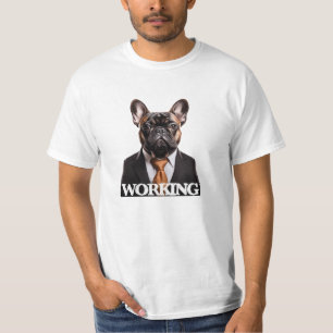 Werkhond Franse bulldog frenchie baas puppy T-shirt