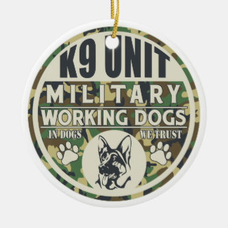 Werkhonden voor militaire K9-eenheden Keramisch Ornament