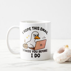 Werkhumor Beker Met een Eend Koffiemok