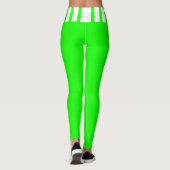 Werking in helder, neongroen en wit - ZEER kleuren Leggings (Achterkant)