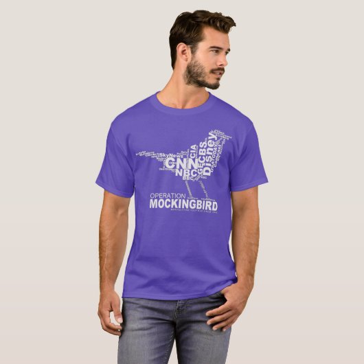 Werking Mockingbird Media Word Cloud T-shirt (Voorkant volledig)