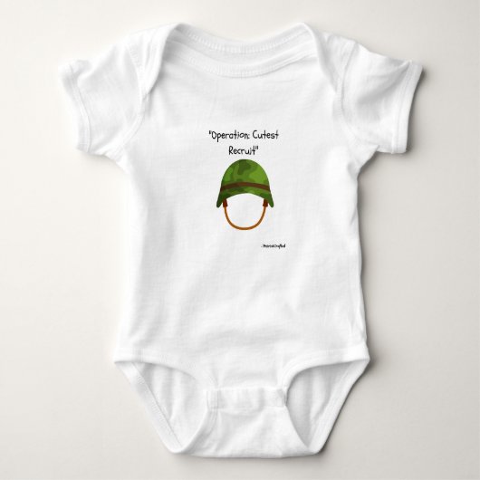 Werking: Schattigee Recruit Baby One-Piece Romper (Voorkant)
