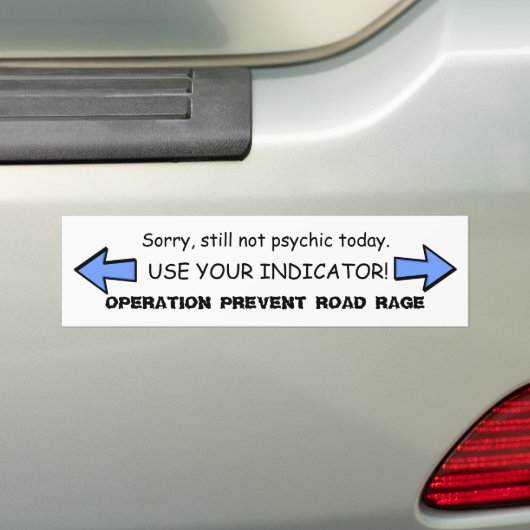 Werking voorkomen wegverloopteken 1 bumpersticker (Op auto)