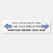 Werking voorkomen wegverloopteken 1 bumpersticker (Voorkant)