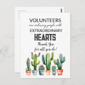 werkkaart voor vrijwilligers briefkaart (Voorkant / Achterkant)