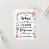 werkkaart voor vrijwilligers kaart (Voorkant / Achterkant in situ)