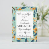 werkkaart voor vrijwilligers kaart (Staand voorkant)