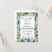 werkkaart voor vrijwilligers kaart (Voorkant / Achterkant in situ)