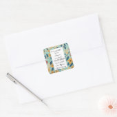 werkkaart voor vrijwilligers vierkante sticker (Envelop)