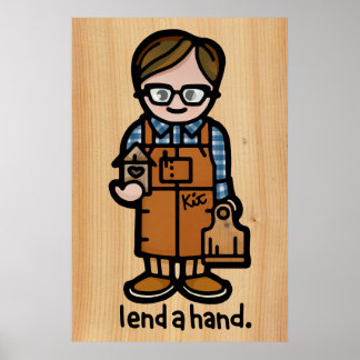 werkkamerachtergrond. poster