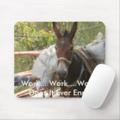 Werkkende Donkey Mousepad Muismat (Met muis)