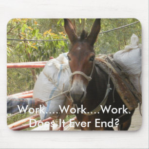 Werkkende Donkey Mousepad Muismat