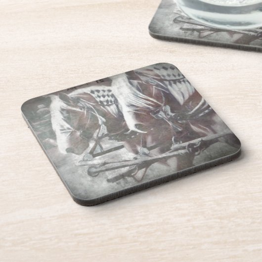 Werkkerpaarden Bier Onderzetter (Linkerzijde)