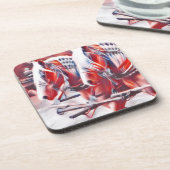 Werkkerpaarden Bier Onderzetter (Linkerzijde)