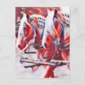 Werkkerpaarden Briefkaart (Voorkant)