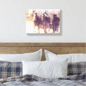 Werkkerpaarden Canvas Afdruk (Insitu (Slaapkamer))