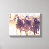 Werkkerpaarden Canvas Afdruk (Voorkant)