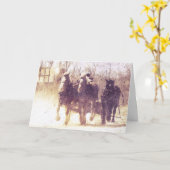 Werkkerpaarden Kaart (Gele Bloem)