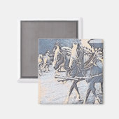 Werkkerpaarden Magneet (Voorkant / Achterkant)