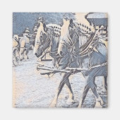 Werkkerpaarden Magneet (Voorkant)