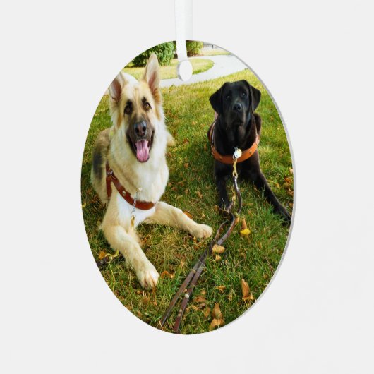 Werkkmeisjes Metalen Ornament (Voorkant links)