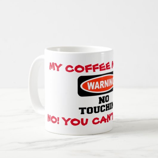 WERKKOFFIE MOK FUNNY STAP UIT (Voorkant links)