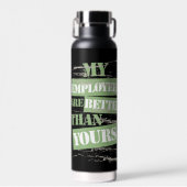 Werklaarzen Aangepaste naam Nickname Boss Waterfles (Voorkant)