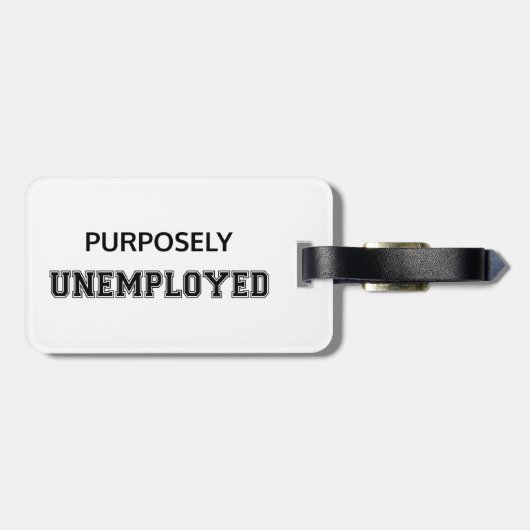 Werkloos Bagagelabel (Achterkant horizontaal)