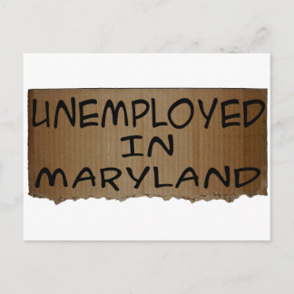 WERKLOOS IN MARYLAND BRIEFKAART