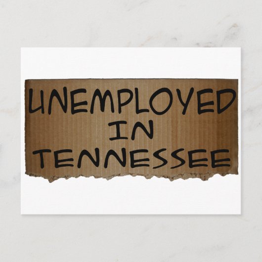 WERKLOOS IN TENNESSEE BRIEFKAART (Voorkant)