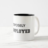 Werkloos Tweekleurige Koffiemok (Voorkant rechts)