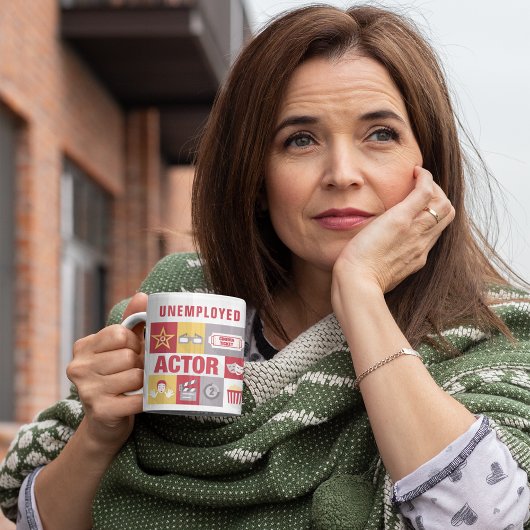 Werkloze Acteur Iconisch Ontworpen Koffiemok