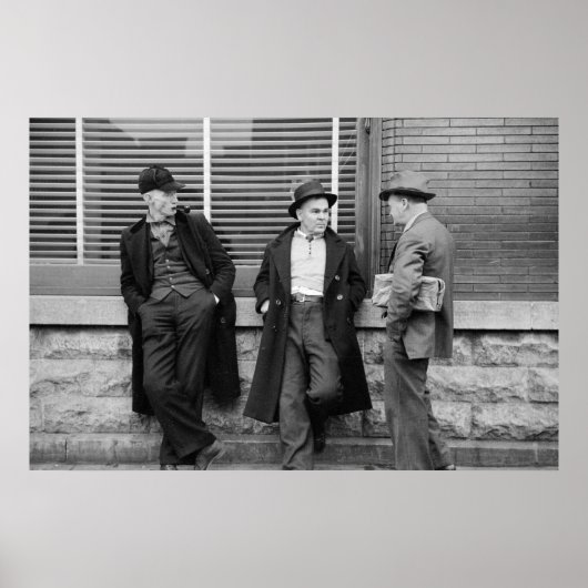 Werkloze mijnwerkers poster (Voorkant)