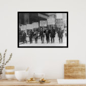 Werkloze parade NYC 1909 Poster (Keuken)