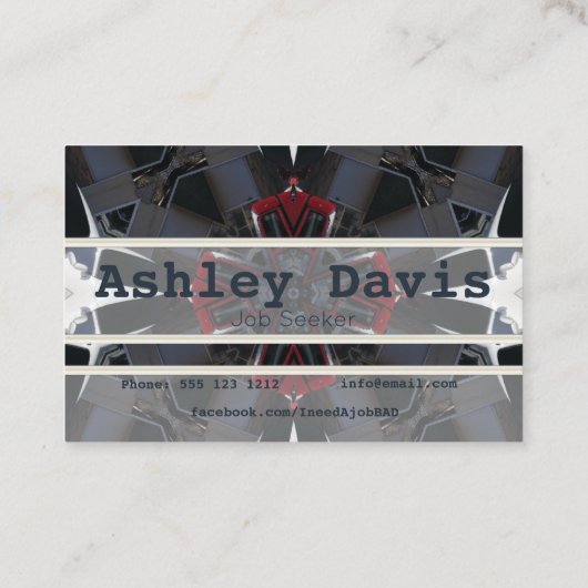 Werkloze visitekaartjes (Achterkant)