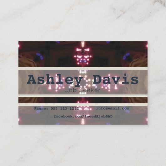 Werkloze visitekaartjes (Achterkant)