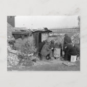 Werklozen en daklozen 1938 feestdagenkaart (Voorkant)