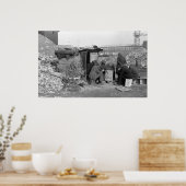 Werklozen en daklozen 1938 poster (Keuken)